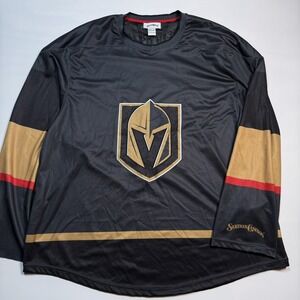 Vegas Golden Knights Jersey Mens 2XL Black NHL Hockey Station Casinos Promo